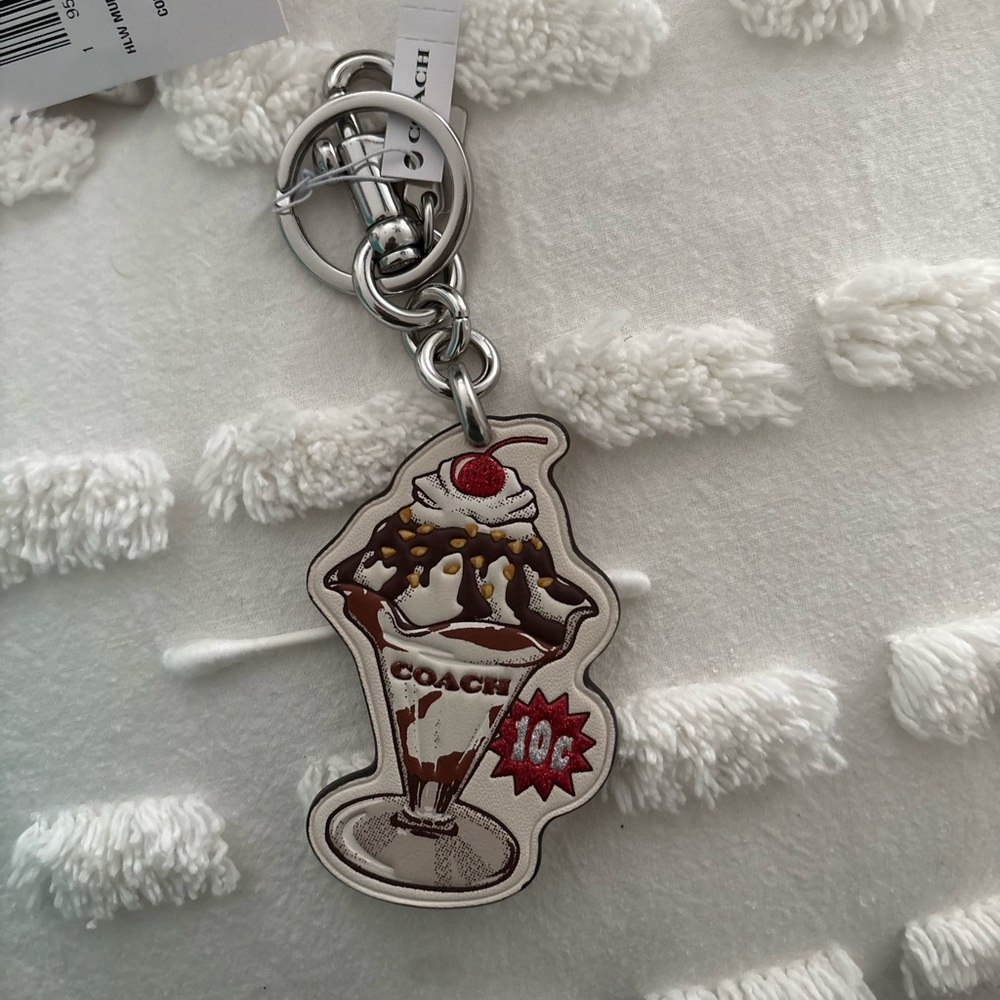 Coach Ice Cream Sundae Keychain